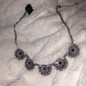 I.N.C Purple Flower Necklace